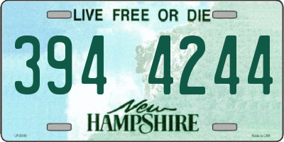 NH license plate 3944244