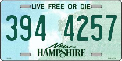 NH license plate 3944257