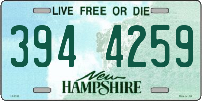 NH license plate 3944259