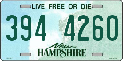 NH license plate 3944260