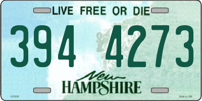 NH license plate 3944273
