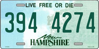 NH license plate 3944274