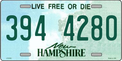 NH license plate 3944280