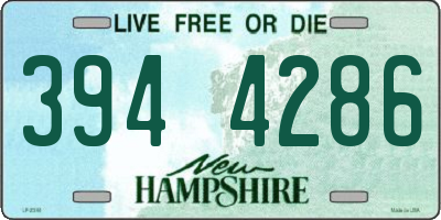 NH license plate 3944286