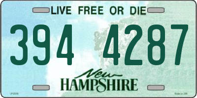 NH license plate 3944287