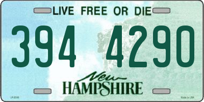 NH license plate 3944290