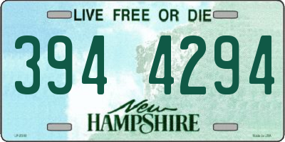 NH license plate 3944294