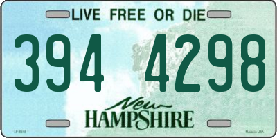 NH license plate 3944298