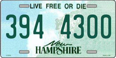 NH license plate 3944300
