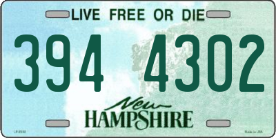 NH license plate 3944302