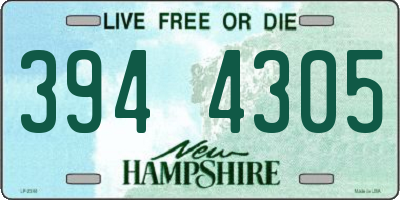 NH license plate 3944305