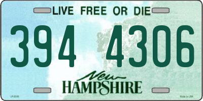 NH license plate 3944306
