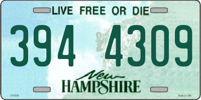 NH license plate 3944309