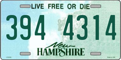 NH license plate 3944314