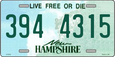 NH license plate 3944315