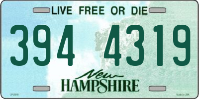 NH license plate 3944319