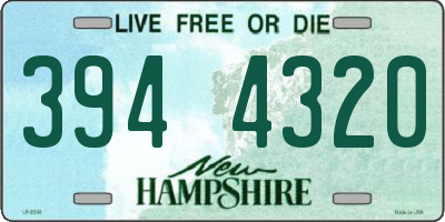 NH license plate 3944320