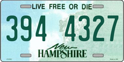 NH license plate 3944327
