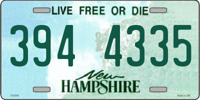 NH license plate 3944335