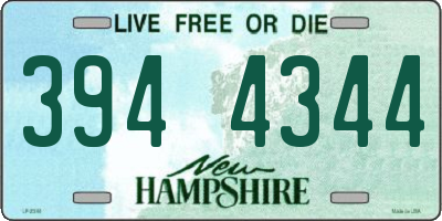 NH license plate 3944344