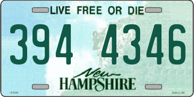 NH license plate 3944346