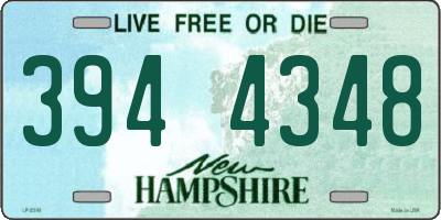 NH license plate 3944348