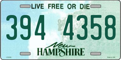 NH license plate 3944358