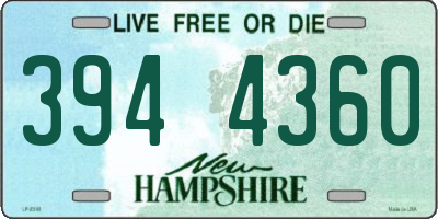 NH license plate 3944360