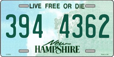 NH license plate 3944362