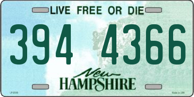 NH license plate 3944366