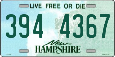 NH license plate 3944367
