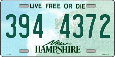 NH license plate 3944372