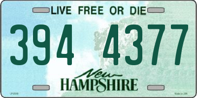 NH license plate 3944377