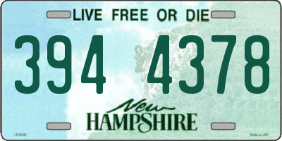 NH license plate 3944378