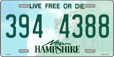 NH license plate 3944388
