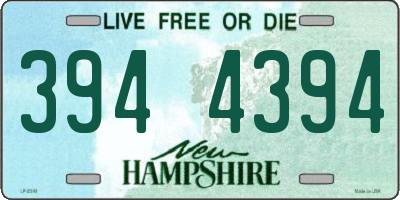 NH license plate 3944394