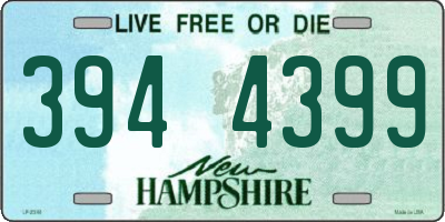 NH license plate 3944399