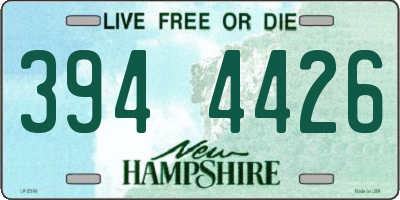 NH license plate 3944426