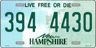 NH license plate 3944430