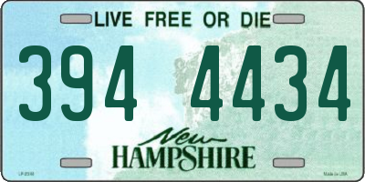 NH license plate 3944434