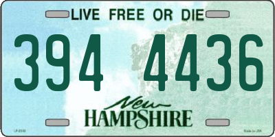 NH license plate 3944436