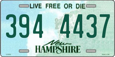 NH license plate 3944437