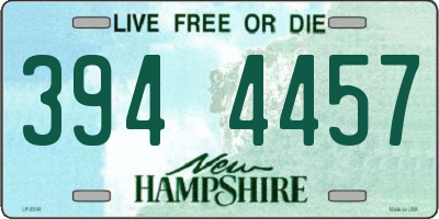 NH license plate 3944457