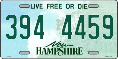 NH license plate 3944459