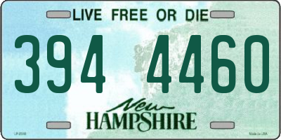 NH license plate 3944460