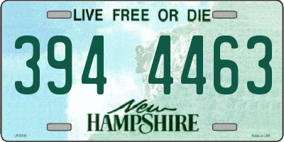 NH license plate 3944463