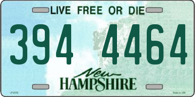 NH license plate 3944464