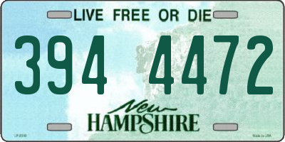 NH license plate 3944472