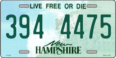NH license plate 3944475