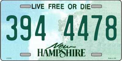 NH license plate 3944478